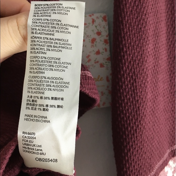 🔥SALE! SALE! SALE🔥 NWT Sexy Free People In The Mix Cuff Top in Rio Vino XS - Picture 10 of 13